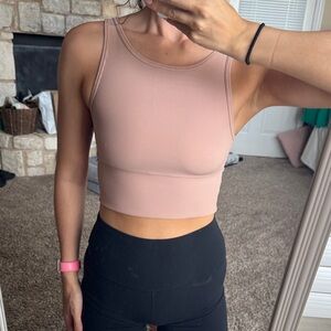 Lululemon Athletica Blush Ribbed Tank Top